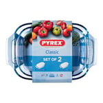 Ensemble de plats de cuisson au four Pyrex Classic Transparent Verre Borosili