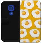 Lommeboketui til Motorola Moto G9 Play med Stekt egg motiv