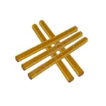 Professional Keratin Glue Sticks For Bonding Hair Extensions Amber 6 Pack 10cm