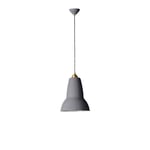 Anglepoise - Original 1227 Brass Midi Pendant, Elephant Grey, Excl. LED E27 Max 15W - Pendellampor - George Carwardine - Grå