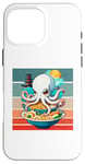 iPhone 16 Pro Max Octopus Ramen Japanese food pagoda playful cute Sea bowl Case