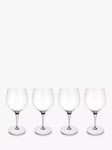 Villeroy & Boch Maxima Burgundy Red Wine Goblet Glass, Set of 4, 200ml, Clear