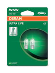 Glödlampa W5W Ultra Life (2-Pack) Osram