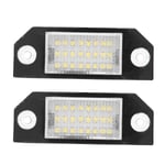 2 st 24 LED-lampor för registreringsskylt för Ford C MAX Focus MK2