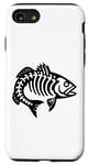 Coque pour iPhone SE (2020) / 7 / 8 T-shirt amusant avec silhouette d'os de poisson