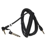 vhbw Câble audio AUX compatible avec Dr. Dre Monster Beats Mixr, Pro, Solo casque - Avec prise jack 3,5 mm, vers 6,3 mm, 150 cm, noir