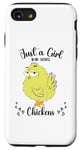 iPhone SE (2020) / 7 / 8 Just a Girl Who Loves Chickens Yellow Lover Women Girls Case