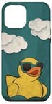 Coque pour iPhone 12 Pro Max Canard jaune vintage en caoutchouc