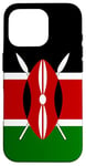 Coque pour iPhone 16 Pro Drapeau kenyan du Kenya