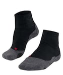 FALKE Women's TK2 Explore Short W SSO Wool Thick Anti-Blister 1 Pair Hiking Socks, Black (Black-Mix 3010), 5.5-6.5