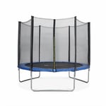 Sweeek - Trampoline rond ø 305cm bleu avec son filet de protection - Mars - Trampoline de jardin 3m 300cm Qualité pro. Normes eu. - Bleu