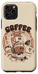 Coque pour iPhone 11 Pro J'ai besoin de mon café amis mignon Tomodachi café boire