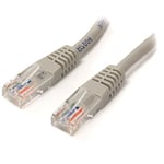 StarTech. COM 0,3 m Cat5e Noir moulé RJ45 UTP Cat 5e Patch Cable – 0,3 m Patch Cord SPIG9 25 ft Gris