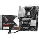 MSI PRO X870-P WIFI Motherboard, ATX - Supports AMD Ryzen 9000 / 8000 / 7000 Processors, AM5 - 60A SPS VRM, DDR5 Memory Boost 8200+MT/s (OC), PCIe 5.0 x16 & 4.0 x16, M.2 Gen5, Wi-Fi 7, 5G LAN