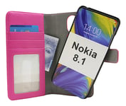 Skimblocker Magnet Fodral Nokia 8.1 (Hotpink)