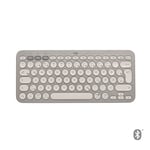 Logitech K380 Multi-Device Bluetooth Keyboard - tastatur - QWERTZ - Sveitsisk - sand