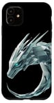 Coque pour iPhone 11 Cyber Tech Dragon Cyberpunk géométrique futuriste