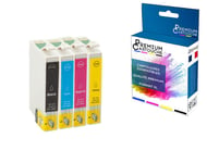 PREMIUM CARTOUCHE - 4 Cartouche compatible pour EPSON T29XL T29 XL Noir + Cyan + Magenta + Jaune (Fraise) pour Epson Expression Home XP-235 XP-240 Ser