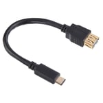 HAMA USB 3.1 Kabel USB-C Han-USB-A Hun 0,15m Guldbelagt