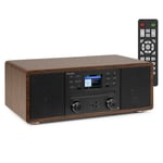 Avola DAB+ Digital Radio and CD Player with Bluetooth & WiFi Internet - Wood