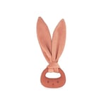 Kaloo - Lapinoo - Anneau de Dentition Bébé - Couleur Terracotta - Anneau Lapin - Sans PVC Sans BPA - Double Texture - Accessoire Bébé - Dès la naissance, K218009