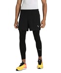 PUMA Run Short tissé 12,7 cm Homme, Noir, XXL