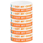 (Single Color 100 Minimum Order) Orange Vaccination Wristband Bracelet