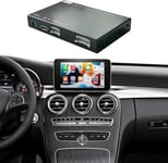 Ninetom Carplay Kit décodeur sans fil pour Mercedes Benz C GLC CLA GLA Classe W205 avec système NTG5.0, compatible Android Auto, Mirrorlink, caméra de recul