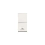 Niessen - Bouton poussoir étroit blanc pour sonnette N2104 bl Zenit series