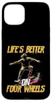 Coque pour iPhone 15 Plus Skateboard Lovers Skater Board pour hommes