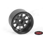 [FR] Rc4Wd Deep Dish Wagon 1.55 Stamped Steel Beadlock Wheels (Black) - RC4ZW028