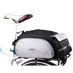 Nbvcxz Sacoche de vélo, 3 en 1 Polyvalente pour étagère arrière pour vélo de Montagne Pocket Bike Side Pocket Super Design, 13L-Gris_13L