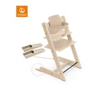 STOKKE® Tripp Trapp® Matstol bok natur inkl. Babyset V2 natur