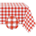 Nappe rectangulaire en vinyle pvc, nappe en plastique à carreaux de buffle 100 % imperméable, résistante à l'huile et lavable pour manger,