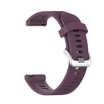 Färgglada 20 mm klockarmband för Garmin Forerunner 245 245m 645 Music Vivomove 3 Hr Sport 08 dark purple