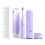 Ordo Sonic+ Electric Toothbrush with Case - Electric Toothbrushes for Adults, Charging Travel Case, 4 Brushing Modes, Fast Rechargeable Battery, Silicone-Polishing, USB Charger, Pearl Violet