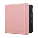 DMLuna Étui pour Kobo Libra Colour 7" Modèle N428 2024 - Coque en Cuir PU avec Fonction de Mise en Veille/Réveil Automatique, Rose