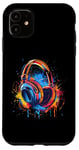 iPhone 11 Headphones Music DJ Music Lover Splash EDM Music Headphones Case