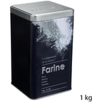 Boîte à farine 1kg métal black edition noir - 5five