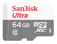 SANDISK Ultra 64GB microSDXC 100MB/s (SDSQUNR-064G-GN3MN)