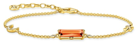 Thomas Sabo A1958-971-8 Orange Stone With Moon And Star Gold Jewellery