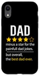 Coque pour iPhone XR Drôle papa fête des pères blague humour papa fils fille papa papa papa