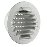 La ventilation gtap80r-y Grille ronde encastrable, aluminium, 80 mm