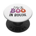 I Put The Boo in Boujie, drôle et effrayant pour Halloween PopSockets PopGrip Adhésif