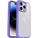 Otterbox 77-88895 Sleek Série Coque, Antichoc, Anti-Chute, Ultra-Mince, Protection Fine, testé Selon Les Normes Militaires, Antimicrobien, Transparent/Violet, iPhone 14 Pro, Livré sans Emballage