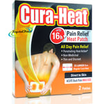 Cura Heat Acute Back Pain Max Size 2 Heat Patches Relief Direct to Skin