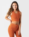 Workout Empire - Regalia Flow Muscle Bra - Burnt Orange - XS