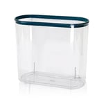 ASelected Poubelle fine en plastique transparent de 12 l pour salle de bain, cuisine, bureau