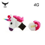 EGSII Licorne Clé USB-4Go-USB2.0-Blanc