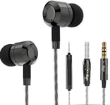 Earphones Headphones Mic Volume Remote MP3 gym, jogging, FOR Android SAMSUNG ETC